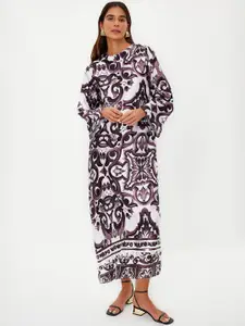 Trendyol Ethnic Motifs Printed A Line Maxi Dress