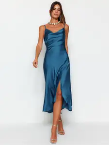 Trendyol Shoulder Straps Sheath Midi Dress