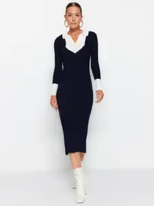 Trendyol Long Sleeves Bodycon Midi Dress