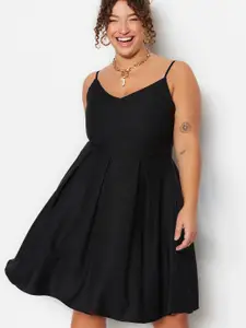 Trendyol Shoulder Straps Fit & Flare Dress