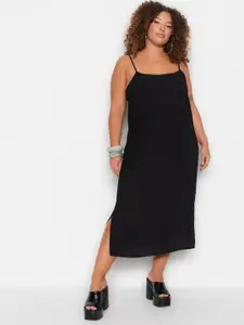 Trendyol Shoulder Straps A-Line Midi Dress