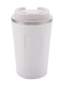 USHA SHRIRAM White Stainless Steel Coffee Mug with Lid 510 ml