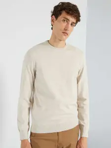 KIABI Round Neck Ribbed Pullover Sweater