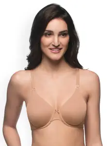 Amante Nude-Coloured Solid Underwired Non Padded T-shirt Bra BRA10432