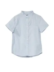 KIABI Boys Micro Ditsy Printed Cotton Casual Shirt