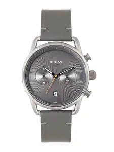 Titan Men Patterned Analogue Watch 1860SL02
