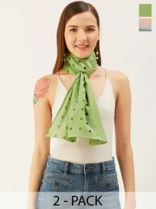 Trend Arrest Pack Of 2 Printed Scarf