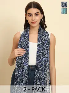 Trend Arrest Pack Of 2 Printed Scarf