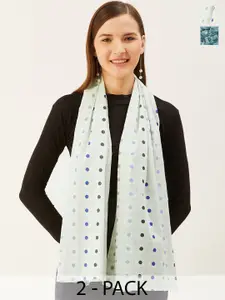 Trend Arrest Pack Of 2 Printed Scarves