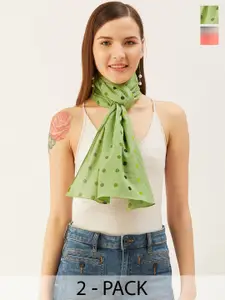 Trend Arrest Pack Of 2 Printed Scarf