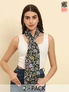 Trend Arrest Pack of 2 Printed Scarves