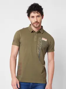 SPYKAR Polo Collar Cotton Slim Fit T-shirt