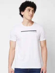 SPYKAR Round Neck Cotton Slim Fit T-shirt