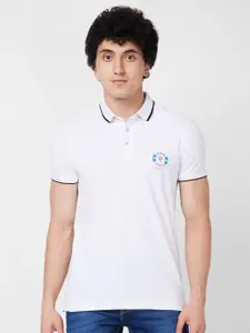 SPYKAR Polo Collar Cotton Slim Fit T-shirt