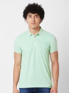 SPYKAR Polo Collar Slim Fit Cotton T-shirt