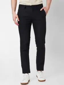 SPYKAR Men Linen Regular Fit Trousers