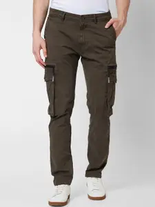 SPYKAR Men Mid-Rise Cotton Cargos Trousers