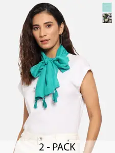 Trend Arrest Pack Of 2 Printed Scarfs