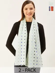 Trend Arrest Pack Of 2 Printed Scarfs