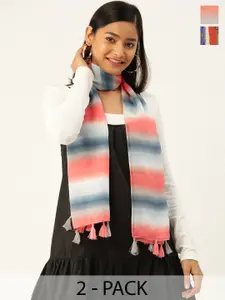 Trend Arrest Pack Of 2 Printed Scarves