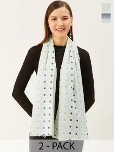 Trend Arrest Set of 2 Printed Scarves