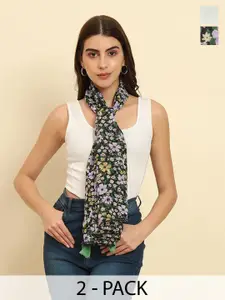Trend Arrest Women Pack Of 2 Printed Scarf