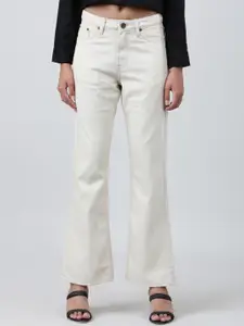 Bene Kleed Women High Rise Pure Cotton Bootcut Jeans