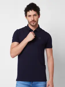 SPYKAR Polo Collar Cotton Slim Fit T-shirt