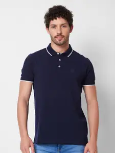 SPYKAR Polo Collar Cotton Slim Fit T-shirt