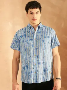 DENNISON Block Printed Lightweight Casual Shirt