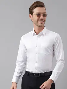 Hancock Smart Slim Fit Spread Collar Long Sleeves Pure Cotton Formal Shirt