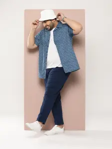 Sztori Men Plus Size Original Printed Casual Shirt