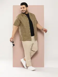 Sztori Men Plus Size Original Printed Casual Shirt
