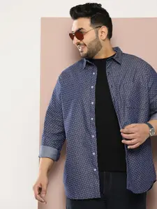 Sztori Men Original Geometric Printed Pure Cotton Casual Shirt