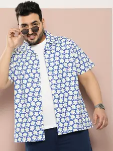 Sztori Men Plus Size Original Floral Printed Casual Shirt