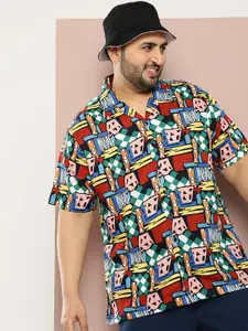 Sztori Men Plus Size Original Printed Casual Shirt