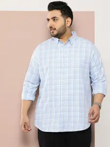 Sztori Men Plus Size Original Checked Pure Cotton Casual Shirt
