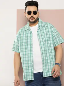 Sztori Men Plus Size Original Checked Pure Cotton Casual Shirt