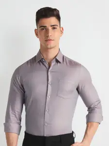 Arrow spread collar Long Sleeves Slim Fit Cotton Formal Shirt