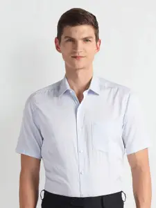 Arrow Micro Ditsy Printed Opaque Twill Cotton Casual Shirt