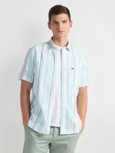Arrow Sport Striped Twill Casual Shirt