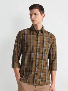 Arrow Sport Manhattan Slim Fit Tartan Checked Casual Shirt