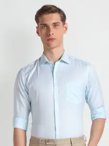 Arrow Long Sleeves Regular Fit Cotton Opaque Autopress Formal Shirt