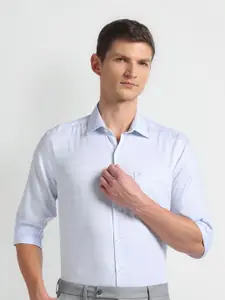 Arrow Slim Fit Checked Opaque Cotton Autopress Formal Shirt