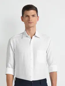 Arrow spread collar Long Sleeves Regular Fit Linen Formal Shirt