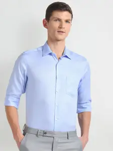 Arrow Long Sleeves Spread Collar Slim Fit Pure Cotton Autopress Formal Shirt