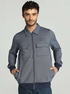 Puma Classic Modern Spread Collar Cotton Sporty Jacket