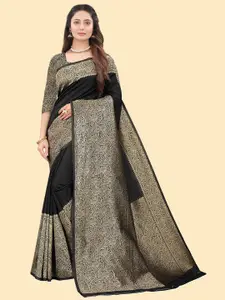 Celeb Styles Zari Silk Blend Banarasi Saree