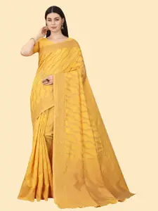 Celeb Styles Woven Design Zari Silk Blend Banarasi Saree