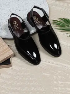 HikBi Men Lightweight Leather Shoe-Style Sandals